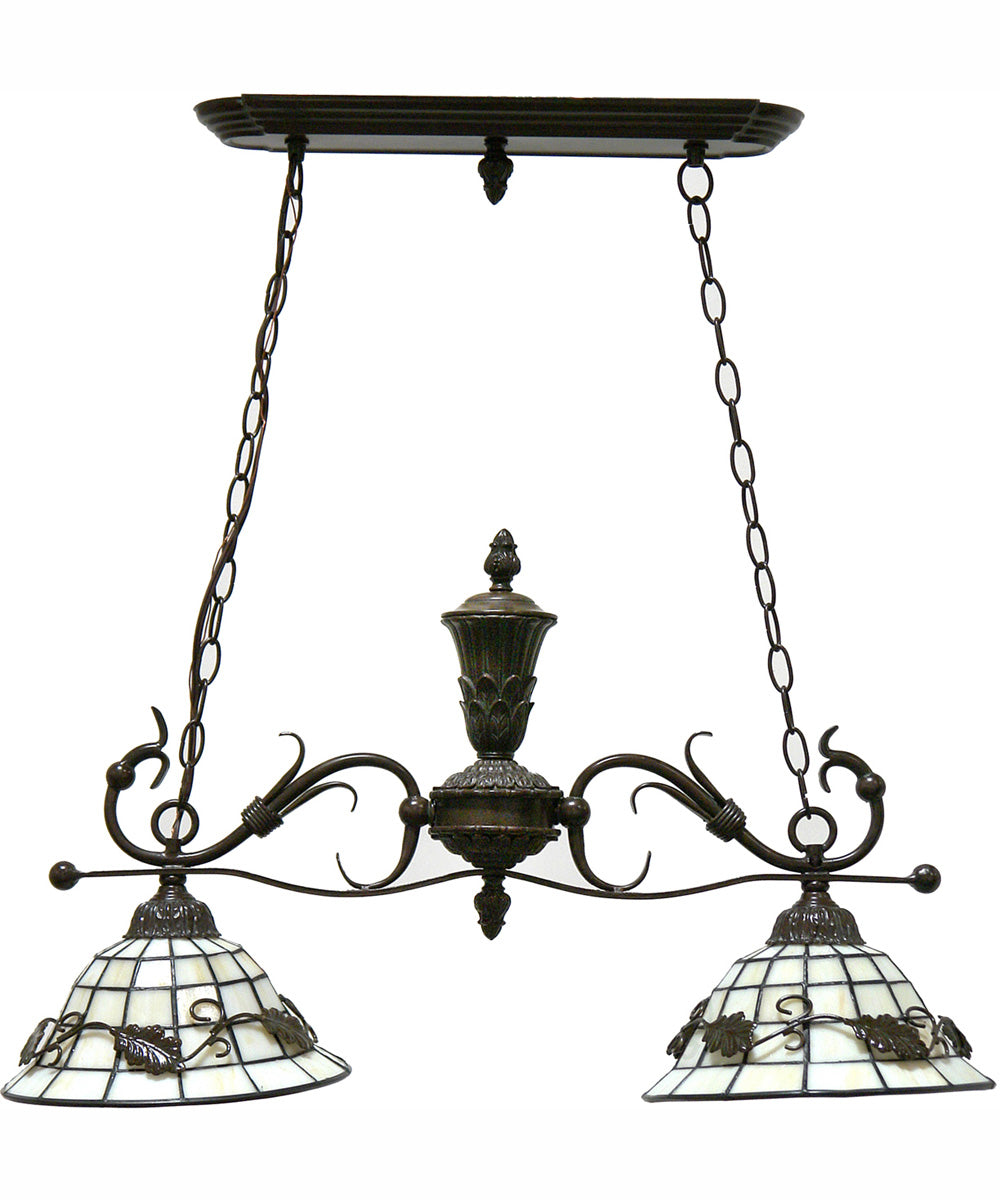 Savanna 2-Light Tiffany Island Fixture