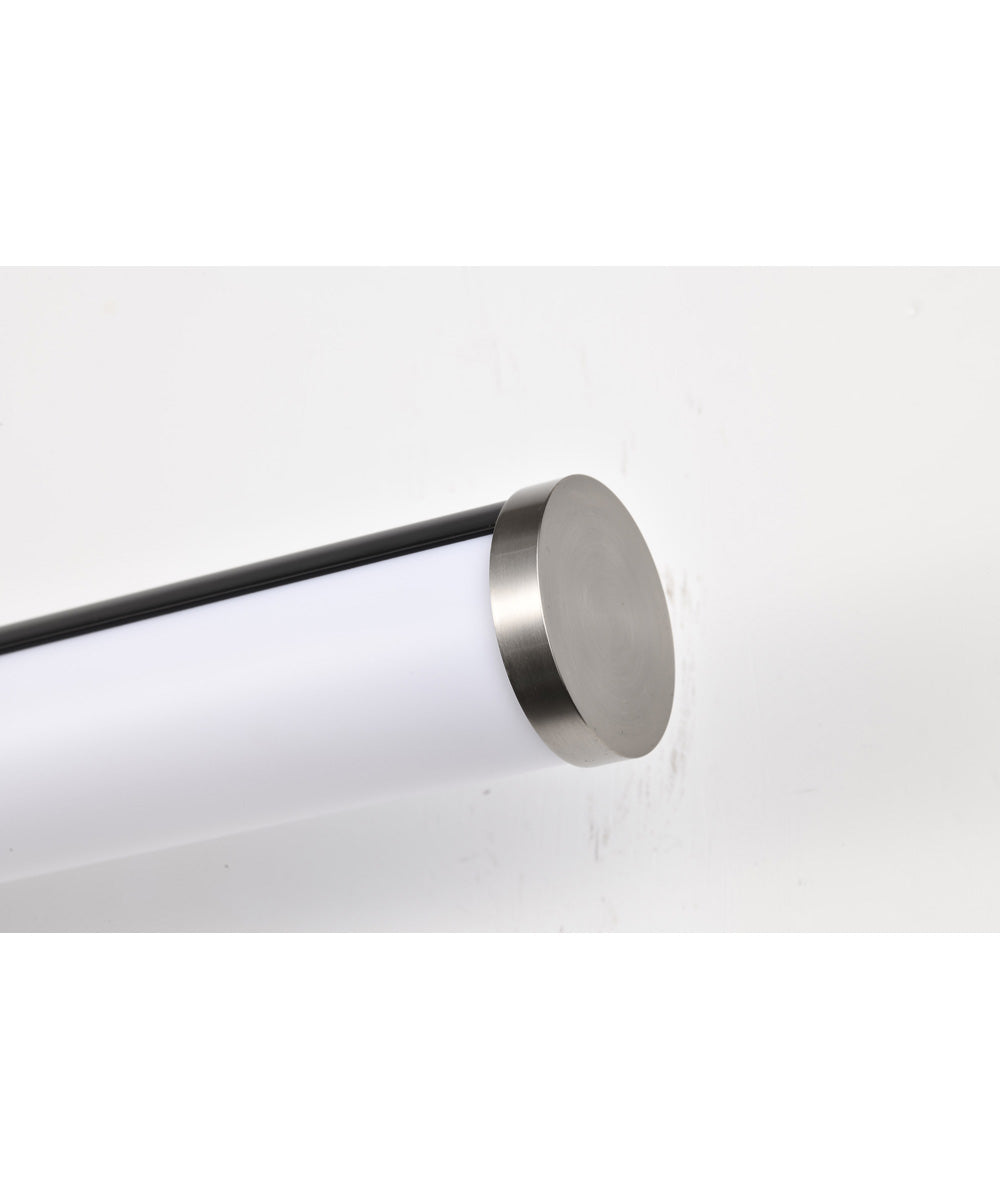 Solano  Vanity & Wall Black / Brushed Nickel