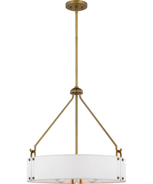 Halter 4-Light Pendant Natural Brass