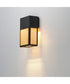 Lattice 12 inch LED Outdoor Sconce Dark Sky Black