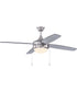 52" Phaze Energy Star 4 Blade 2-Light Ceiling Fan Brushed Polished Nickel