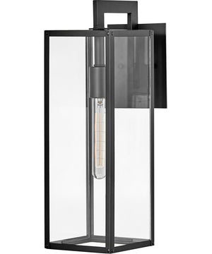 Max 1-Light LED Medium Outdoor Wall Mount Lantern in Black
