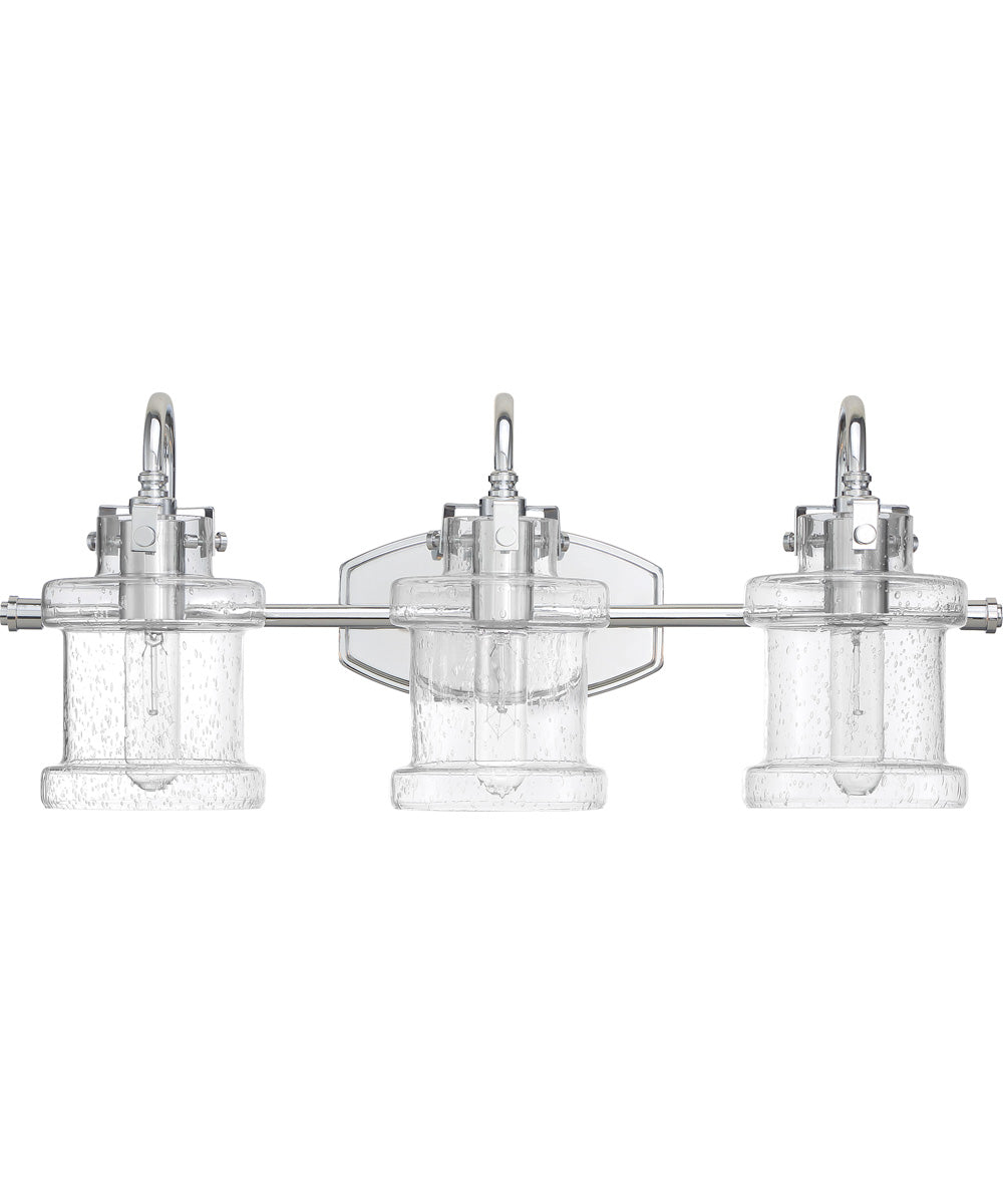 Danbury Large 3-light Bath Light Polished Chrome