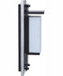 Heights 1-Light Outdoor Wall Lantern Stainless Steel / Midnight