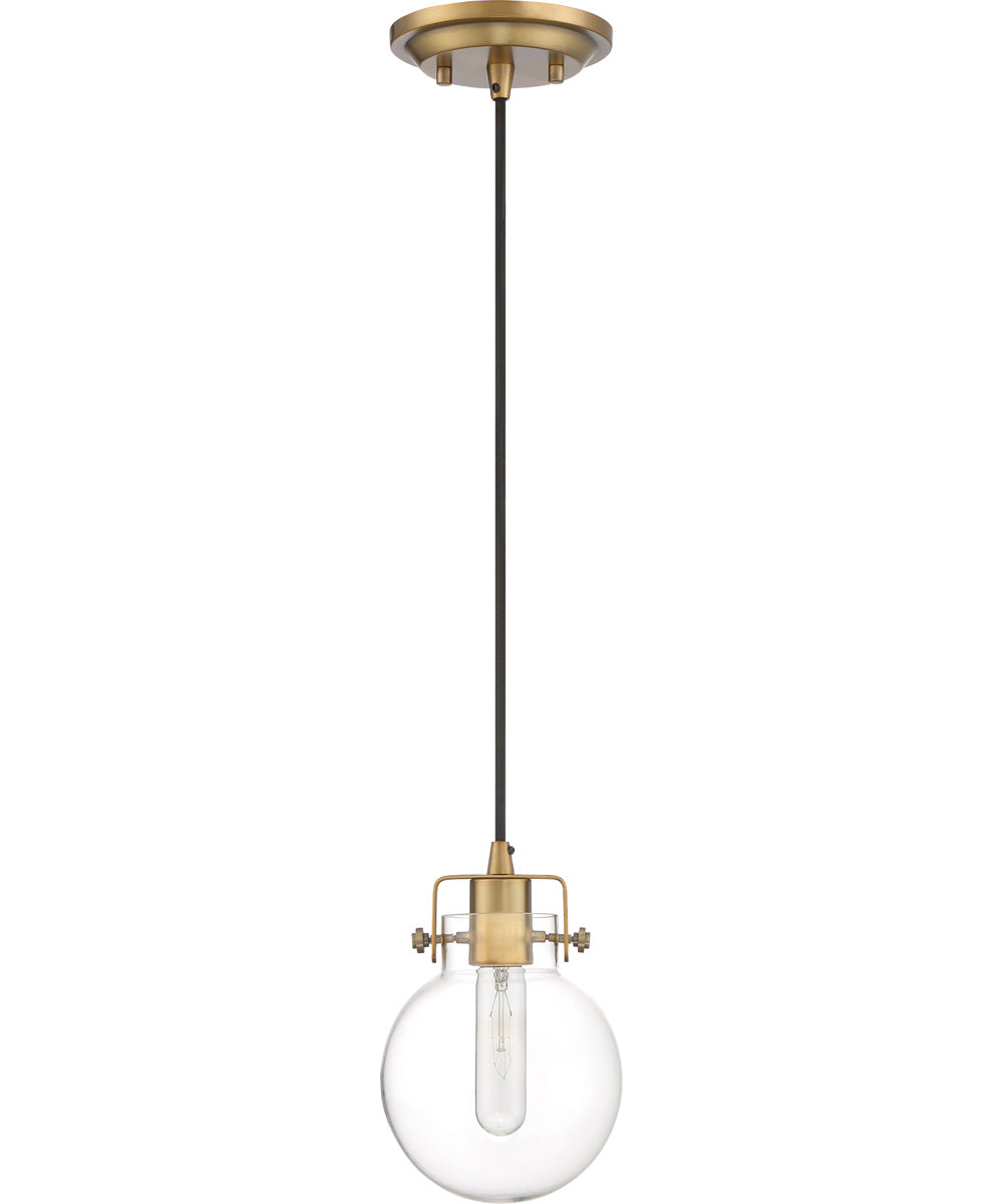 Sidwell Small 1-light Mini Pendant Weathered Brass