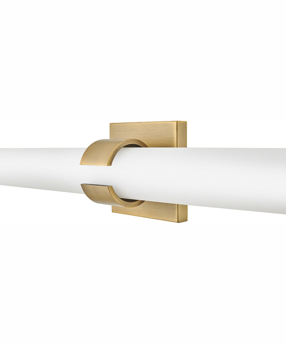 Aiden LED-Light Large LED Vanity in Lacquered Brass