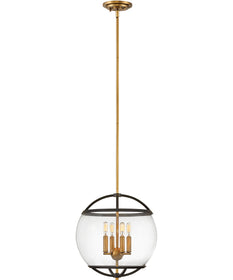 Calvin 4-Light Medium Orb Pendant in Black