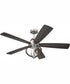 52" Reese 3-Light Ceiling Fan Polished Nickel
