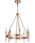 Larrson 8-Light Chandelier Satin Brass