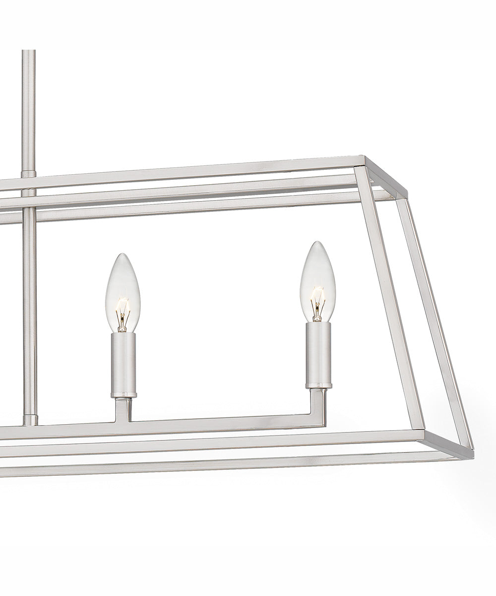 Prescott Medium 5-light Island Light Brushed Nickel