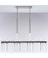 Mast 4-Light Linear Chandelier Brushed Nickel