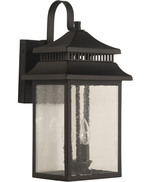 Crossbend 3-Light Outdoor Wall Light Textured Matte Black