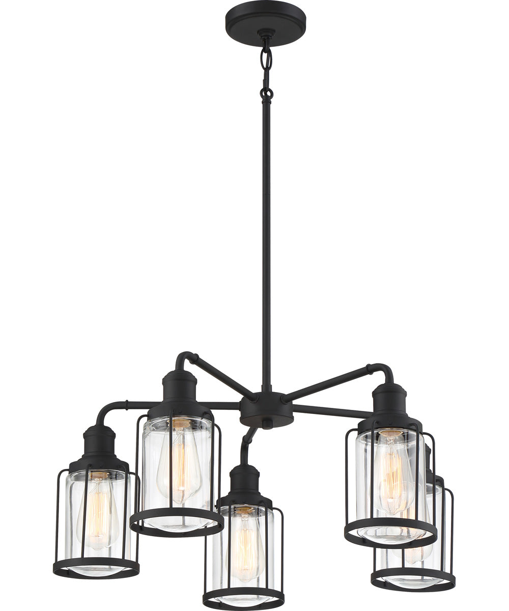 Ludlow 5-light Chandelier Earth Black