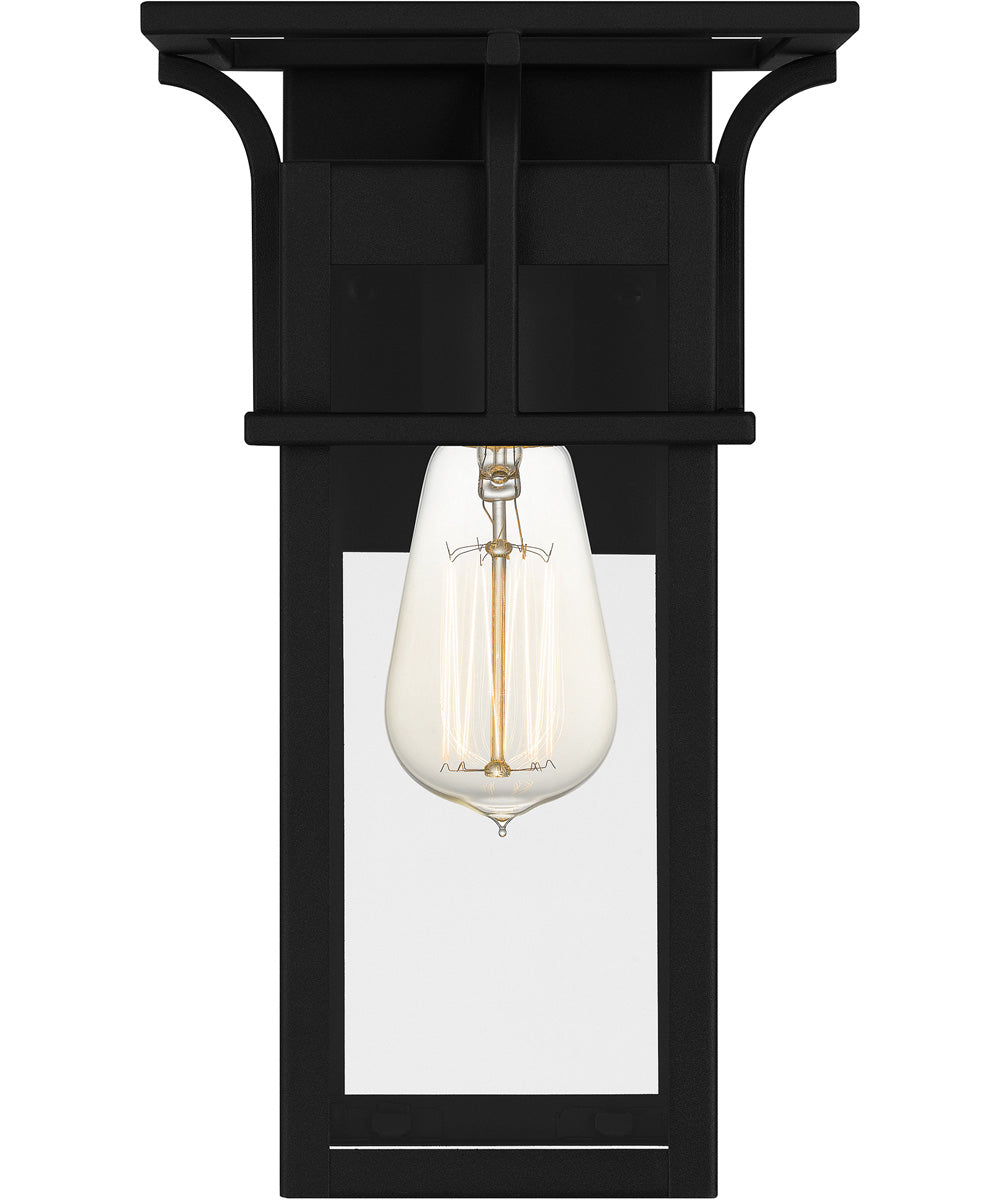 Markley Small 1-light Outdoor Wall Light Earth Black