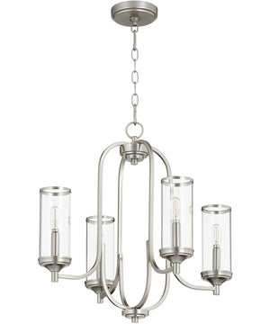 22"W Collins 4-light Chandelier Satin Nickel