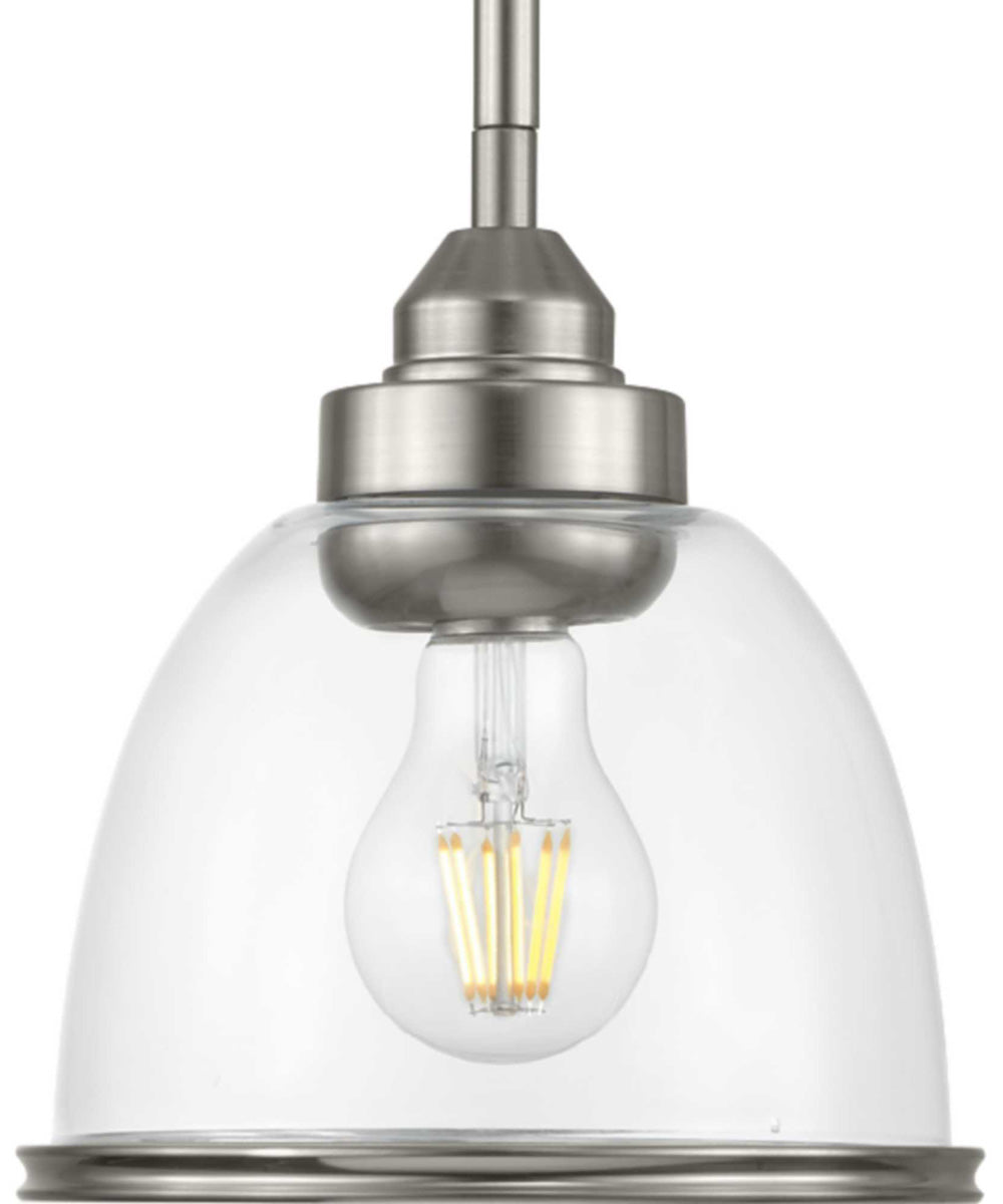 Saluda 1-Light Mini-Pendant Brushed Nickel