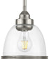 Saluda 1-Light Mini-Pendant Brushed Nickel