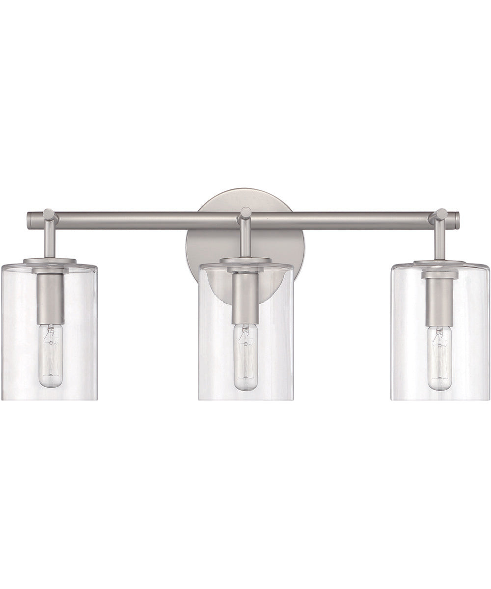 Hailie 3-Light Vanity Satin Nickel