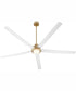 80" Revel Patio Ceiling Fan Aged Brass w/ Studio White