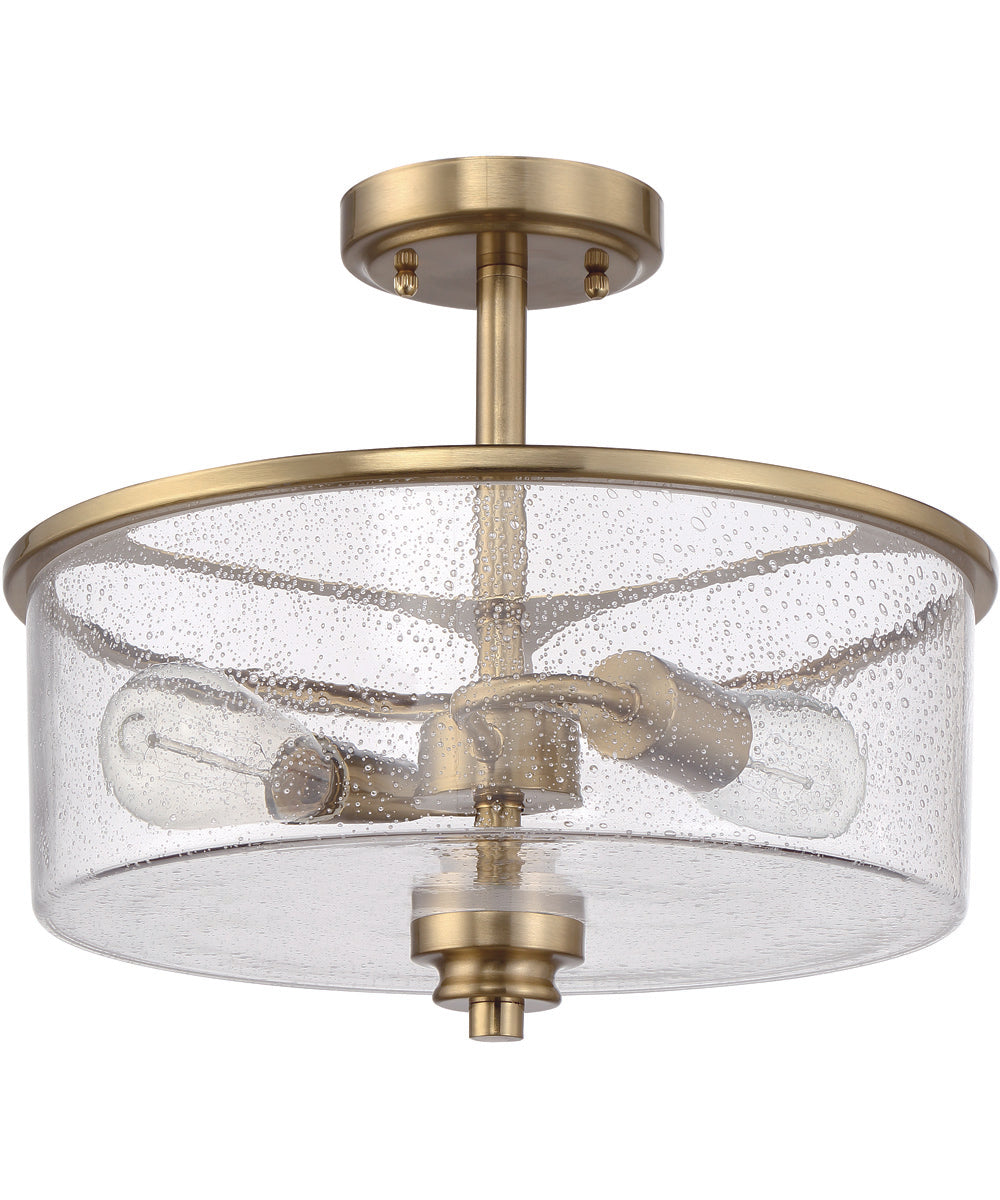 Bolden 2-Light Convertible Semi Flush Satin Brass