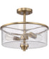 Bolden 2-Light Convertible Semi Flush Satin Brass