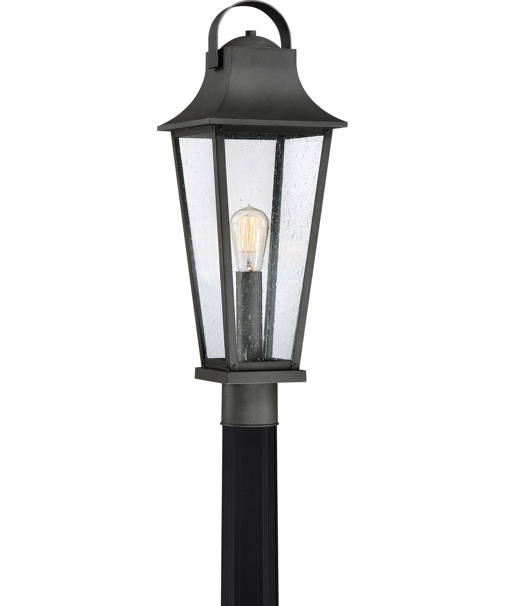 Galveston Large 1-light Outdoor Post Light Mottled Black