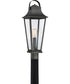 Galveston Large 1-light Outdoor Post Light Mottled Black