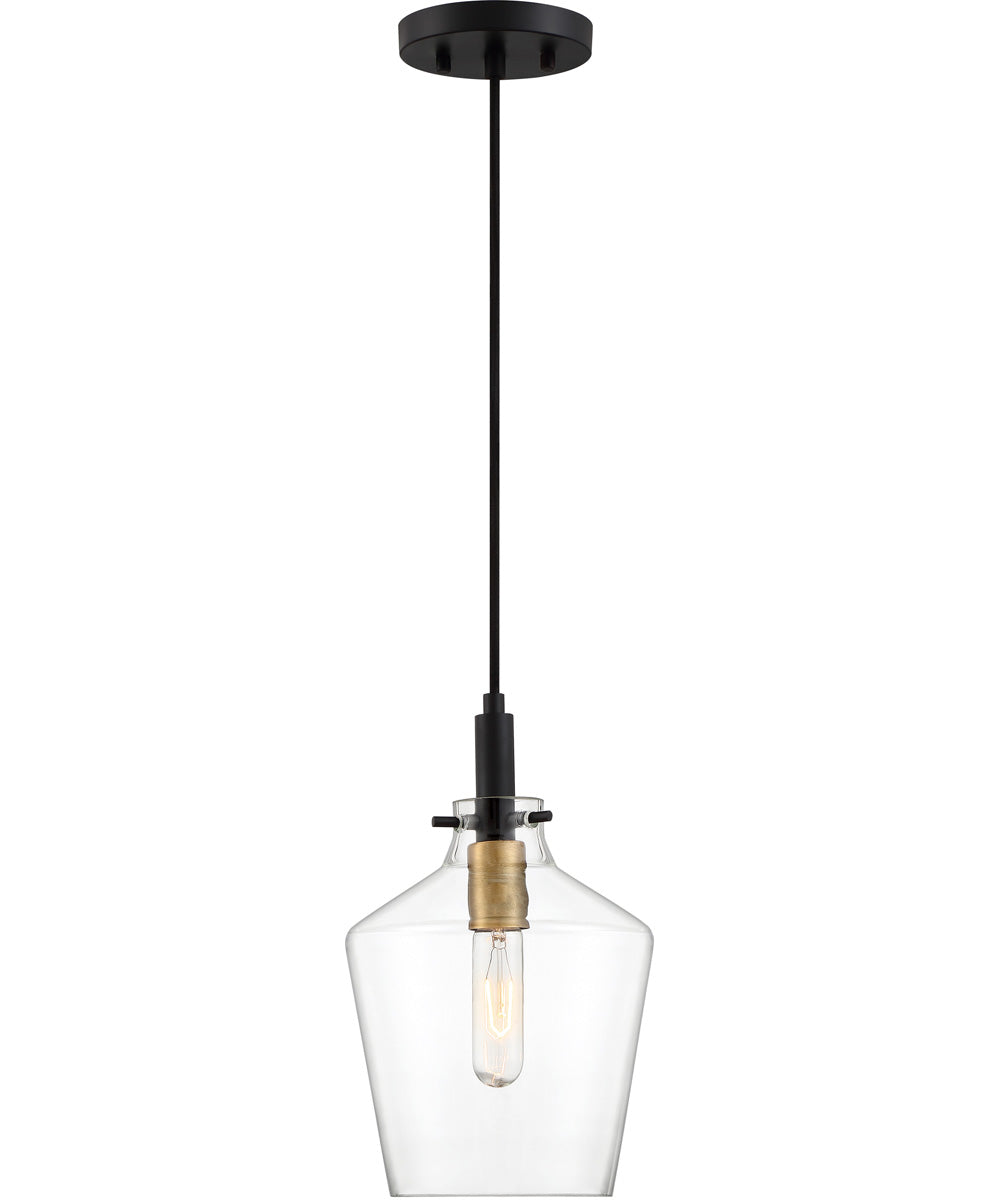 June Small 1-light Mini Pendant Earth Black