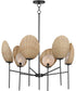 Maldives 6-Light Chandelier Black