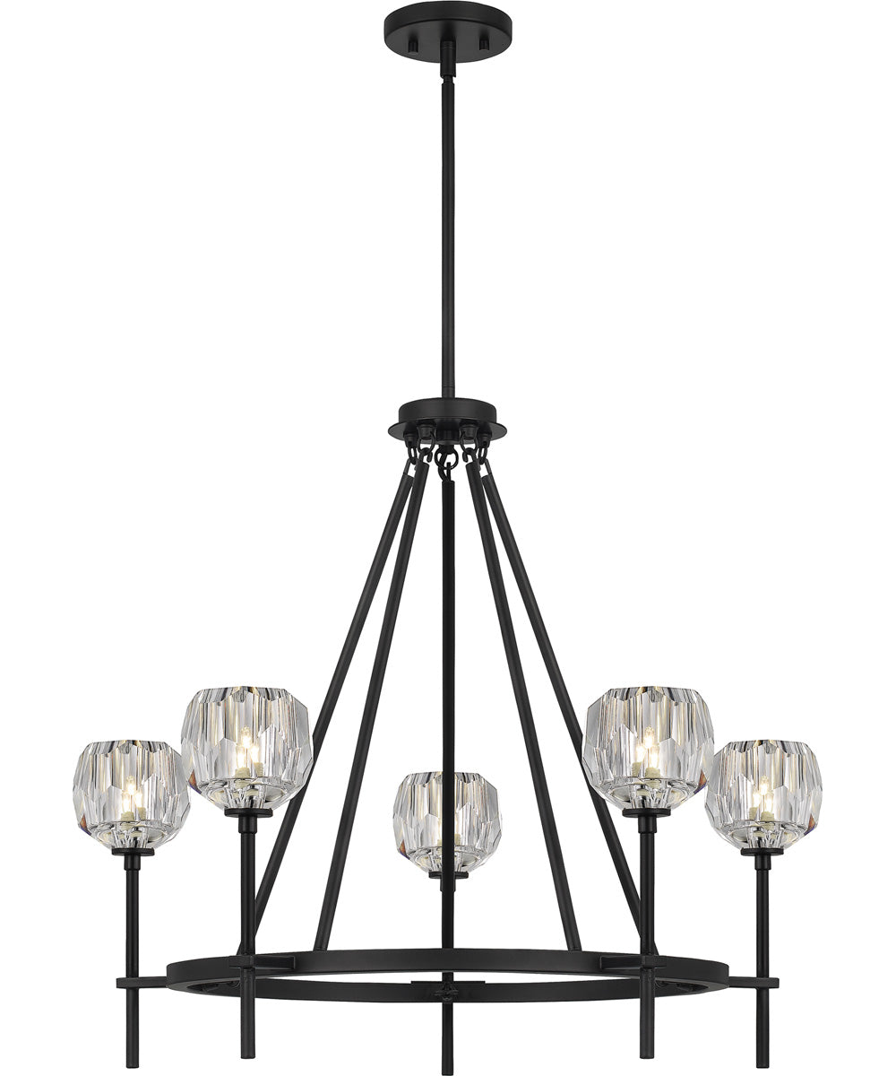 Regalia 5-light Chandelier Matte Black