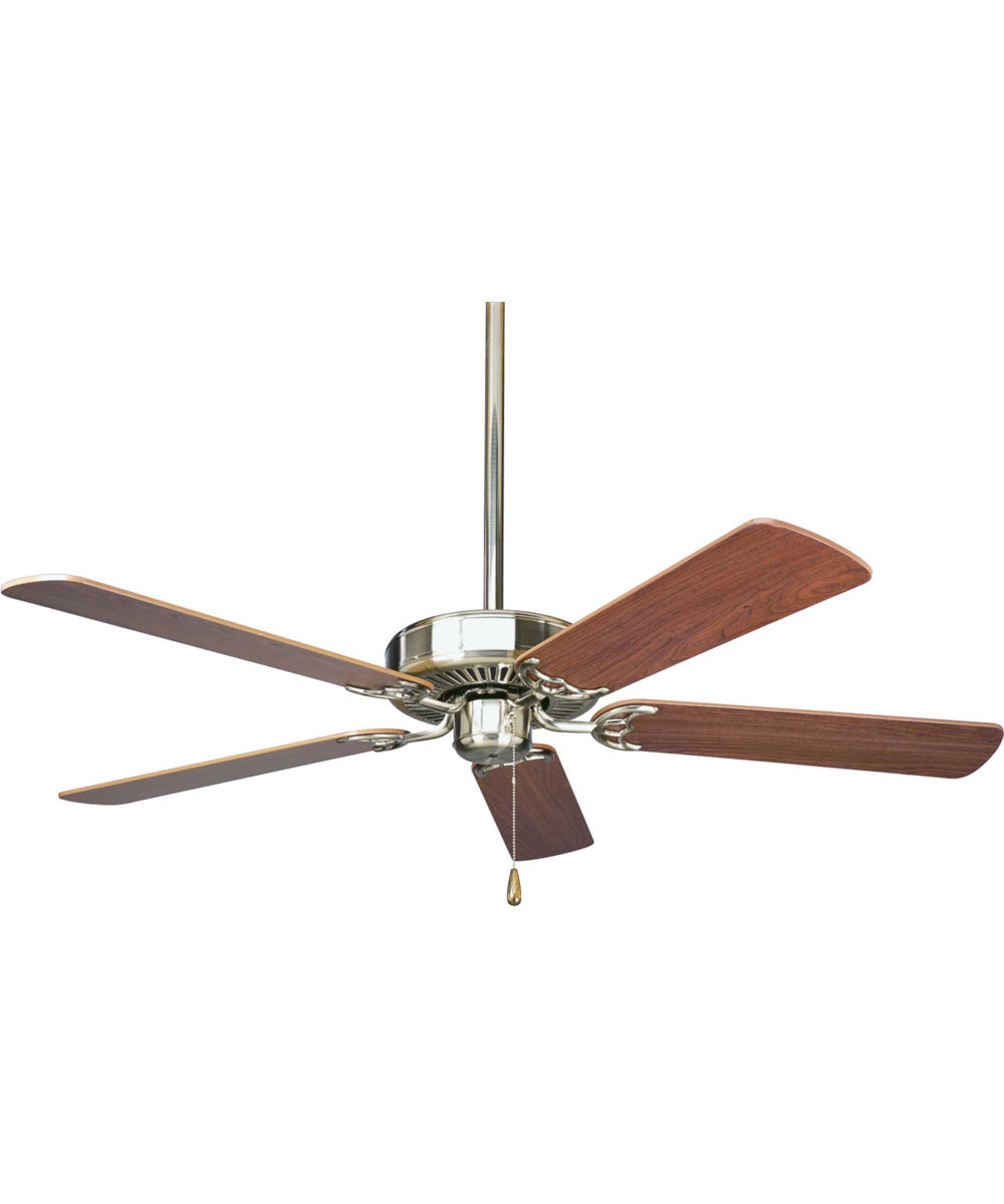 AirPro Energy Efficient-Rated 52-Inch 5-Blade Traditional Ceiling Fan Brushed Nickel