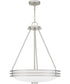 Emile 4-light Pendant Brushed Nickel