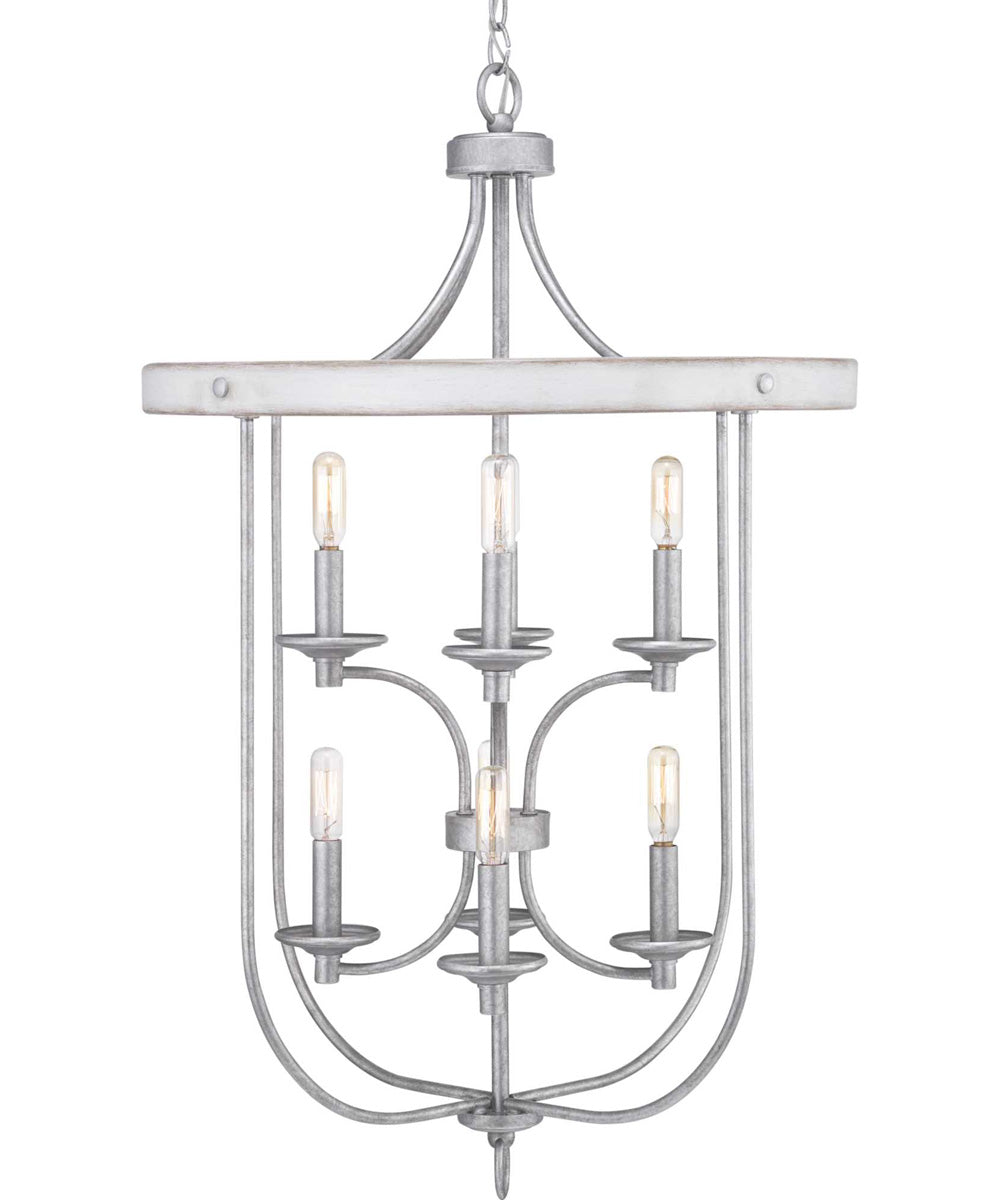Gulliver 8-Light Foyer Galvanized Finish