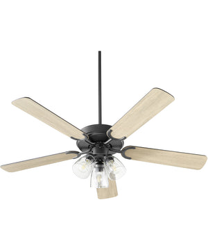 52" Virtue 3-light LED Ceiling Fan Matte Black
