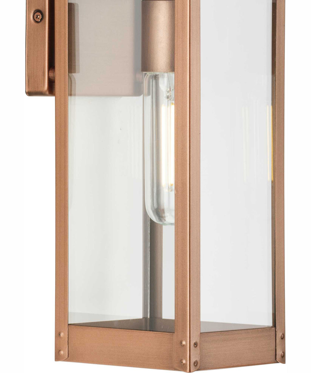 Union Square 1-Light Small Urban Industrial Outdoor Wall Lantern Antique Copper