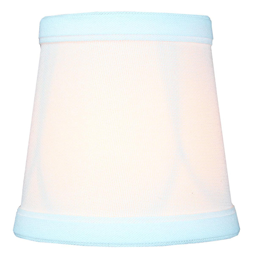 4"W x 4"H Chandelier White Linen Clip-On Lamp shade