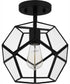 Quoizel Semi-Flush Mount Small 1-light Semi Flush Mount Matte Black