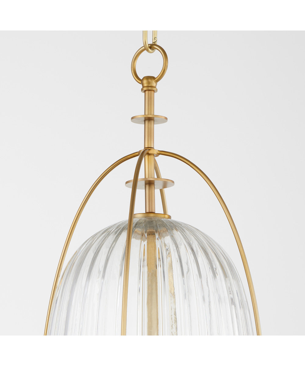 3-light Pendant Aged Brass