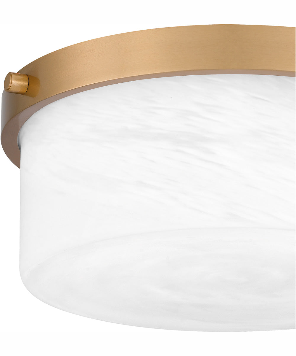 Quoizel Flush Mount Small 2-light Flush Mount Aged Brass