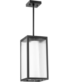 7"W Maestro 3-light LED Pendant Noir