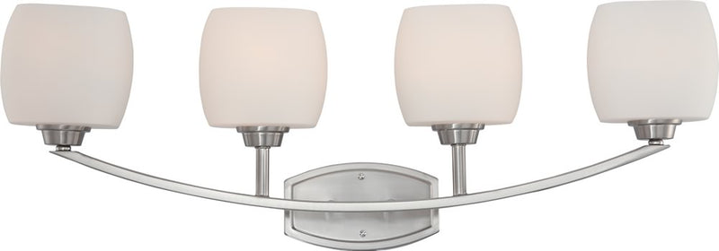 34"W Helium 4-Light Vanity & Wall Brushed Nickel