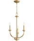 Reyes 3-light Chandelier Aged Brass