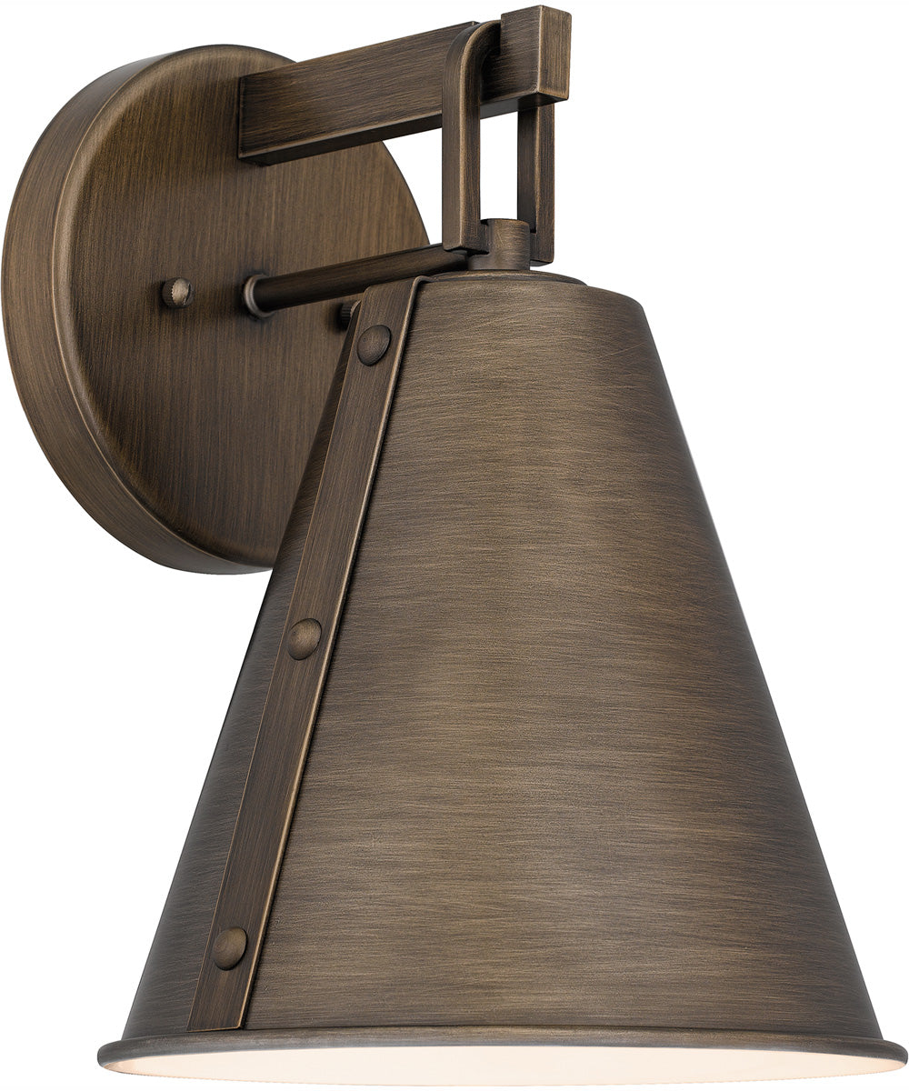 Hyde Medium 1-light Outdoor Wall Light  Coastal Armour Aluminum Burnished Bronze