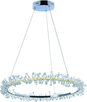 27"W Bracelet LED Pendant Polished Chrome