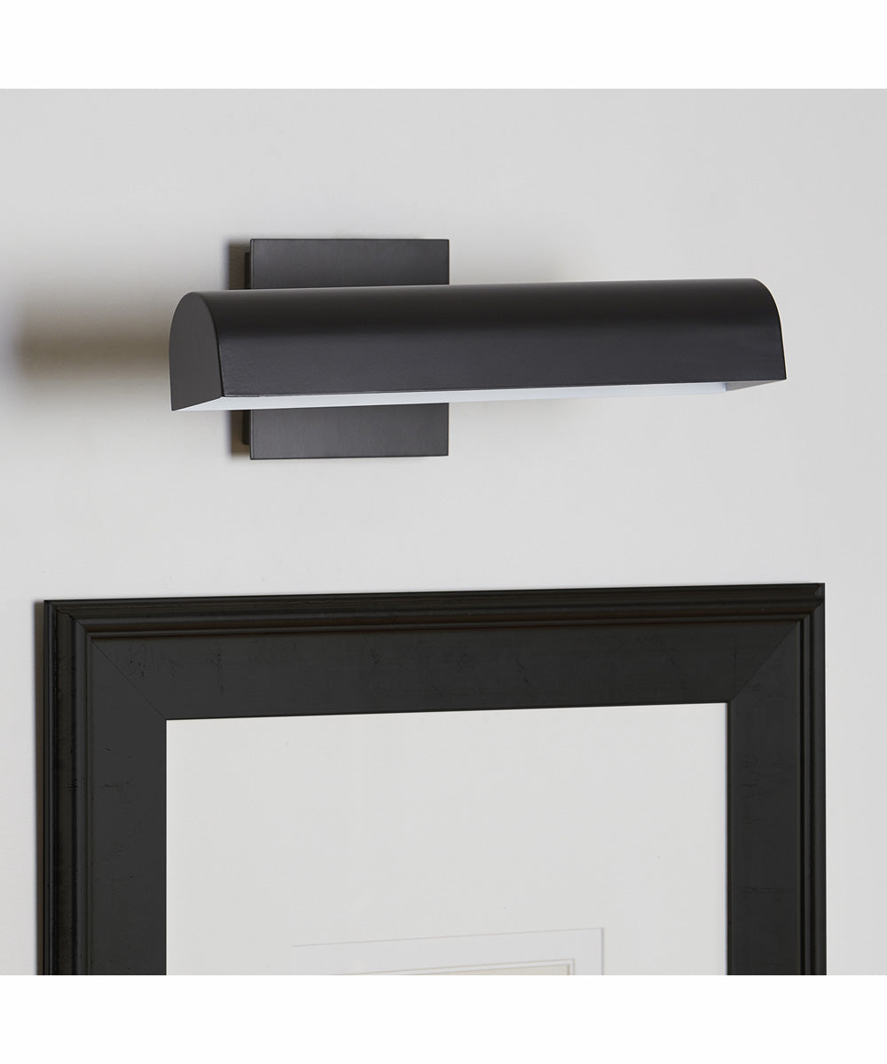 2-light Wall Mount Light Fixture Matte Black