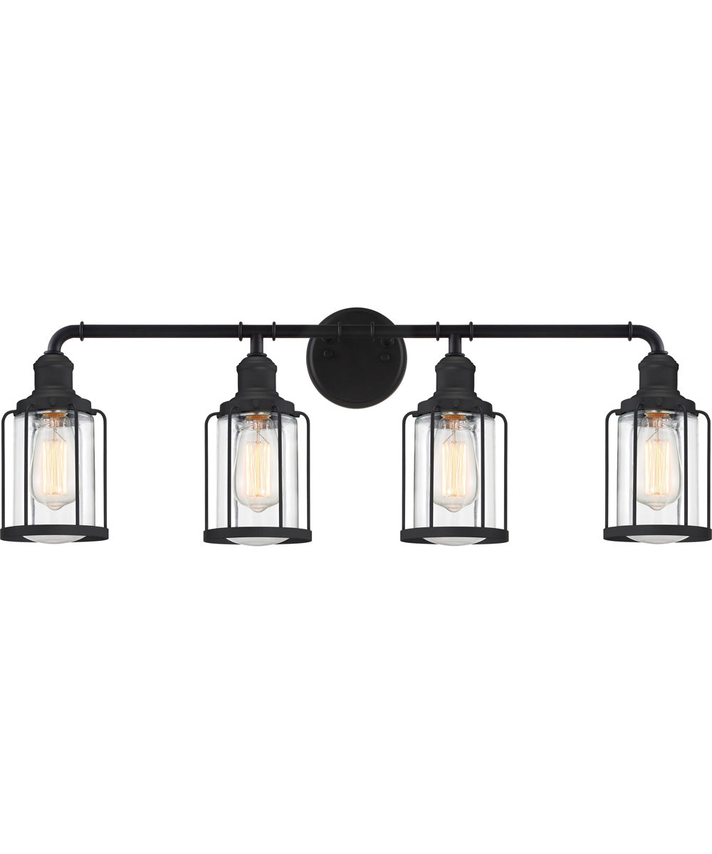 Ludlow Extra Large 4-light Bath Light Earth Black