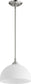 11"W Barkley 1-light Pendant Satin Nickel