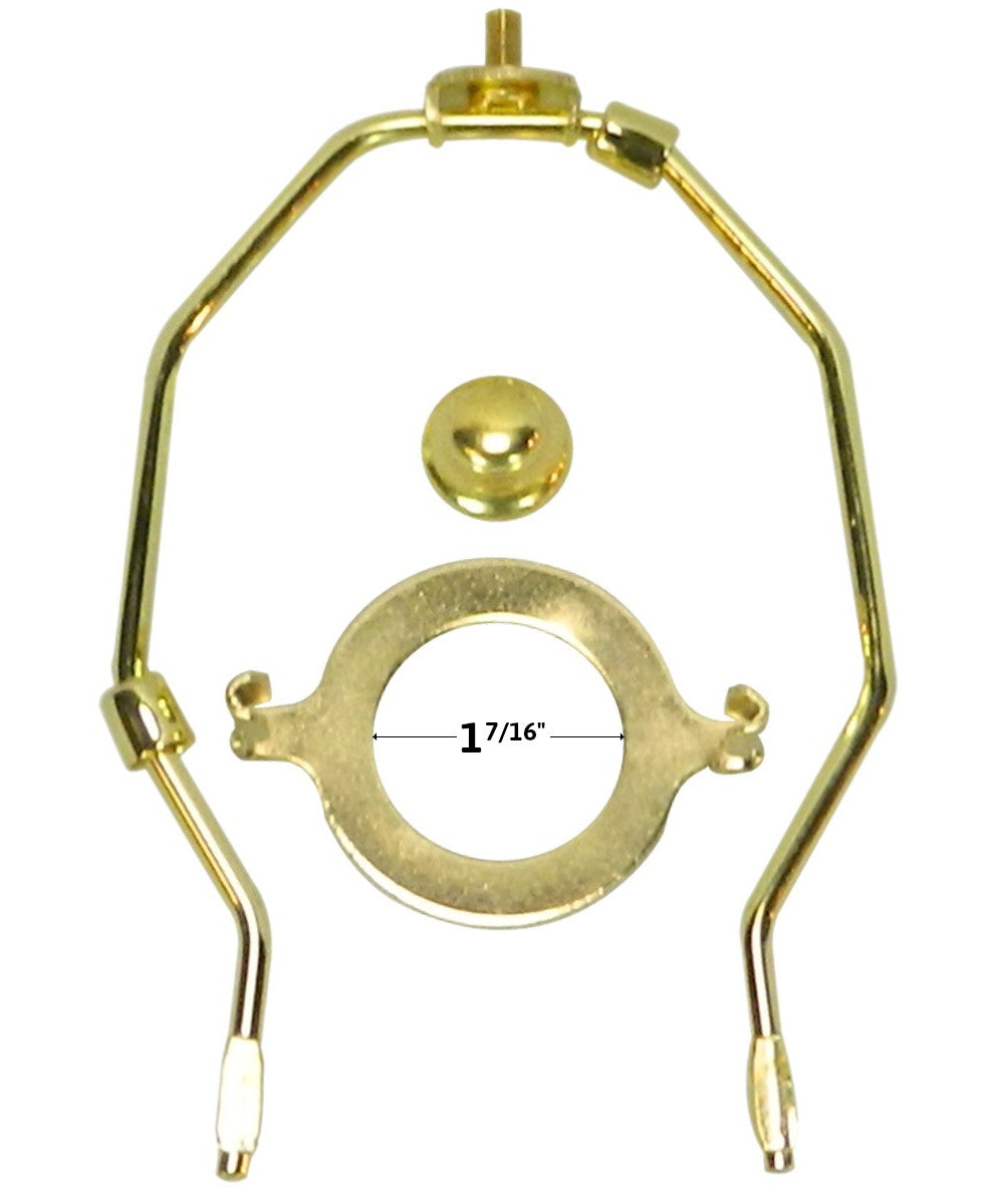 12"W x 9"H  SLIP UNO FITTER White Shantung Bell Lampshade