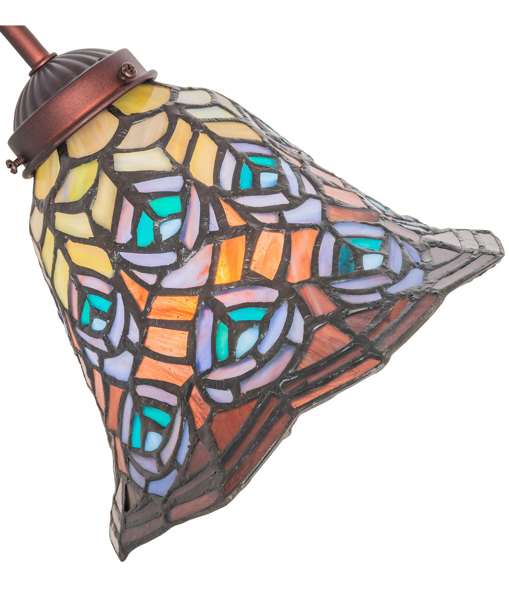 18" High Tiffany Peacock Feather Desk Lamp