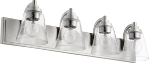 30"W 4-light Bath Vanity Light Satin Nickel